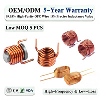 Inducteur de mode commun multicouche à noyau d'air à inductance variable et à Q élevé pour crossover d'enceintes Hi-Fi
