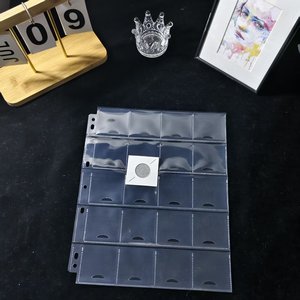 20 túi bảo vệ lưu trữ chất kết dính trong suốt PVC nhựa DIY không thấm nước bên trong trang A4 cho Đồng Xu Album PP khe cắm thẻ - Product Image 4