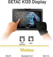 Getac K120 12.5 "FHD écran tactile industriel 2-en-1 robuste ordinateur portable Intel Core I5-8250U 4G LTE 16GB RAM 512GB SSD Windows 11 Pro
