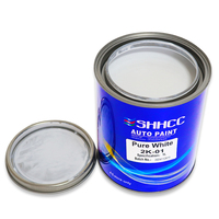 Peinture acrylique liquide 2K SHHCC de haute qualité blanc pur, noir bleuté brillant pour carrosserie automobile, application au pistolet
