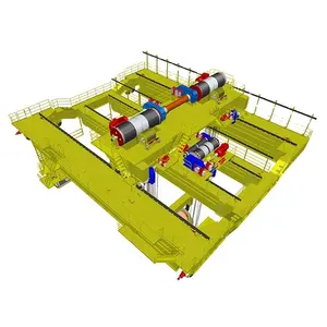 Workshop Warehouse Double Beam 10 Ton Lifting Weight Overhead Bridge Moving Crane Wheeled