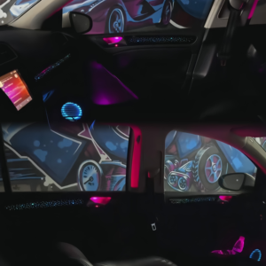 Kit d'éclairage d'ambiance pour voiture SJC pour Volkswagen <span class=keywords><strong>Golf</strong></span> 6 2008-2013 LHD/RHD, ciel étoilé, 64 couleurs, éclairage d'ambiance intérieur automatique - Product Image 3