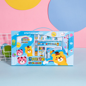 Bộ quà tặng ngày cho trẻ em cục tẩy trường học dễ thương + thước kẻ + bút chì + hộp bút chì + gọt + Sách văn phòng phẩm đặt đồ dùng học tập - Product Image 6