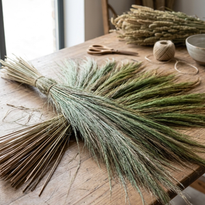 Materia prima de hierba escoba natural con tallo para la fabricación de escobas de hierba, fibra de escoba ecológica de Indonesia - Product Image 6