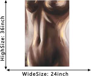 Affiche murale abstraite à l'huile <span class=keywords><strong>de</strong></span> <span class=keywords><strong>femme</strong></span> <span class=keywords><strong>nue</strong></span> sexy Novatique, 24x36 pouces, prête à accrocher, décoration <span class=keywords><strong>de</strong></span> chambre à coucher, décoration <span class=keywords><strong>de</strong></span> la maison, Chine - Product Image 5