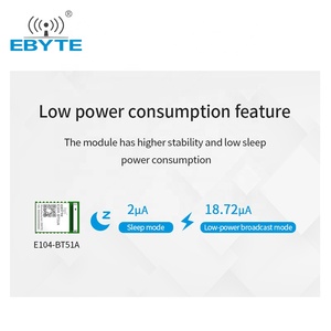 Ebyte ODM E104-BT51A BLE 5.0 Module Factory MAC binding beacon ibeacon UART blue tooth module CC2640 high speed <b>wireless</b> module - Product Image 5