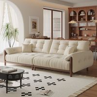Nouvel Arrivage 2026 : Ensemble de Canapés Modulables Sherpa Modernes à Trois Places de Haute Qualité pour Salon, Meubles Carrés en Éponge pour la Maison (Vente en Gros)