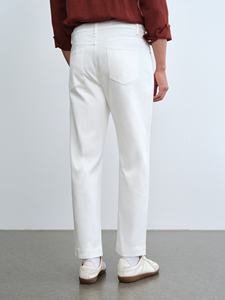 بنطلون جينز رجالي أبيض من الرامي بتصميم كلاسيكي أنيق للخريف، سروال كاجوال بسيط متعدد الاستخدامات مصنوع في الصين - Product Image 2