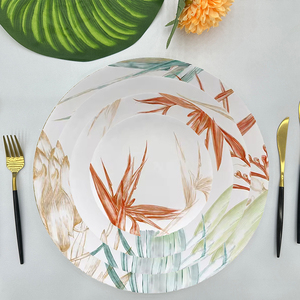 Assiette à pain en céramique de 6,5 pouces, qualité hôtelière, vaisselle PC de luxe pour événements domestiques de Noël, motif 13 pouces - Product Image 3
