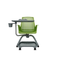 Chaise pivotante ergonomique pliable avec siège en plastique PP pour salle de formation universitaire
