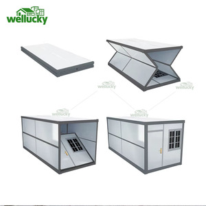 Wellucky Xách Tay 20ft Có Thể Gập Lại <span class=keywords><strong>Container</strong></span> Nhà Nhanh Chóng Cài Đặt Phòng Khách Trường Nhà Văn Phòng Có Thể Gập Lại <span class=keywords><strong>Container</strong></span> Nhà - Product Image 4