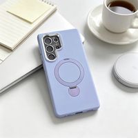 Étui Premium avec Anneau Rotatif à 360° et Béquille, Coque Hybride Antichoc en TPU et PC pour Samsung Galaxy S25 S24 Ultra S23 Series