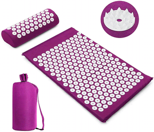 Tapis d'acupression en coton confortable et sain pour la circulation sanguine, le yoga, la relaxation, le renforcement corporel et le massage - Amour & Paix - Product Image 4