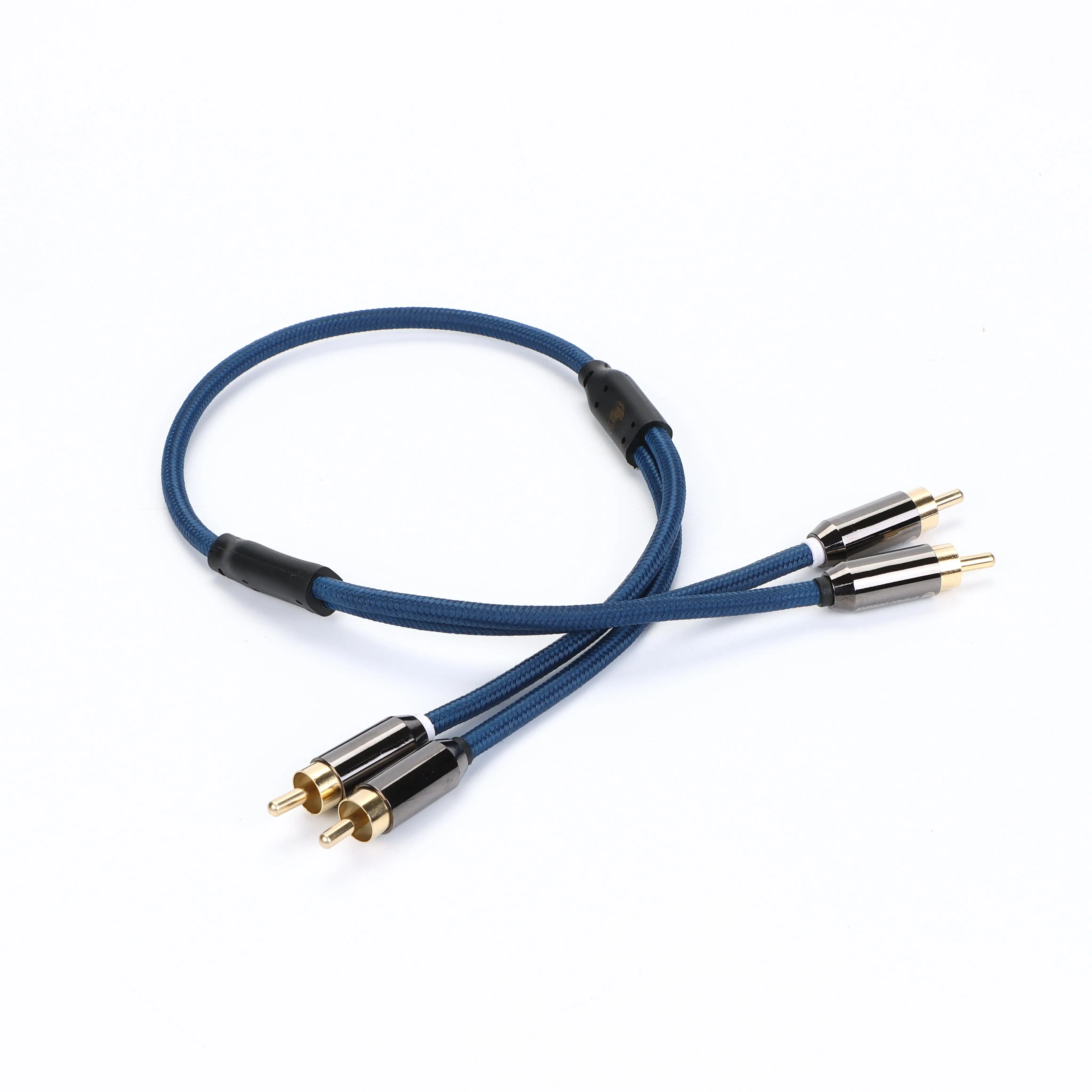 Aangepaste Blauwe Rca Audio Kabel Hoge Kwaliteit 3M 5M 8M 10M 3.5Mm Rca Kabel