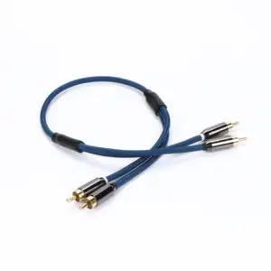 Customized Blue RCA Audio Cable High Quality 3M 5M 8M 10M 3.5MM RCA Cable
