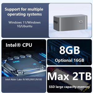 <span class=keywords><strong>Ordenador</strong></span> portátil Host Caja de forma pequeña Mini PC Barebone Nuevo DDR4 16GB SSD 512GB Quad Core Intel Home Office Gaming Micro PCs - Product Image 4