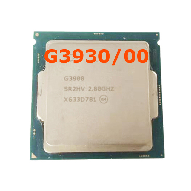 G3930 CPU for Intel G3900 Celeron CPU Latest CPU Processor G3900 Processor Dual Core SR2HV 2.8 2.9 GHz LGA1151