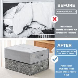 Nouveaux organisateurs de draps de haute qualité, organisateurs de placard et cubes de rangement pliables pour draps, organisateur de draps avec fermeture éclair - Product Image 5