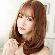 Extensions de cheveux brésiliens naturels pour femmes 100% cheveux vierges humains 14 pouces avec frange sur-grande paire CCurl WAes CCurl WAheaders - Product Image 1