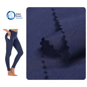 Manufacturers Wholesale 4 Way Stretch Polyester Lycra Knitting Solid Jersey Sports Yoga Swimming Fabric For Swim Wear Short