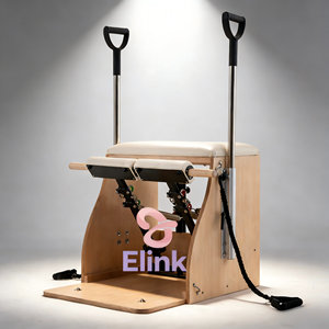 Chaise Wunda de Pilates en érable robuste - Pédale confortable et barre de traction réglable pour le fitness - Product Image 6