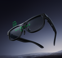 Lunettes intelligentes AR avec sous-titres, aide à la communication bilingue pour les malentendants, lunettes de traduction avec étui de charge
