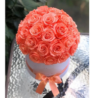 Nouveaux produits chauds naturels Saint Valentin assortis de fleurs conservées boîte-cadeau rose nouvelles idées de produits naturels
