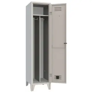 Office Clothes Cabbinet Varnished Metallic Locker with 1 Door for Locker Room