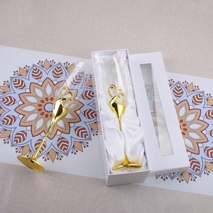Vente de gros Flûtes romantiques en forme de cœur pour mariage et verres à <span class=keywords><strong>champagne</strong></span> en métal Verre à <span class=keywords><strong>champagne</strong></span> en acier inoxydable - Product Image 1