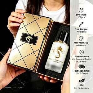 กล่องของขวัญบรรจุภัณฑ์น้ำหอมขนาด 100 มล. 50 มล. ชุดผลิตภัณฑ์ดูแลความงามพร้อมบรรจุภัณฑ์กระดาษพิมพ์โลโก้ตามสั่ง - Product Image 1