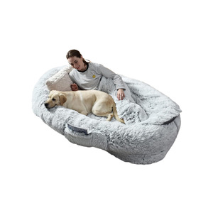 Cama de Luxo para Pets Ecológica e Fofa com Capa Removível e Lavável, Enchimento Durável de Espuma e Base Antiderrapante - Product Image 4