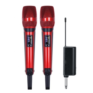 Microphone sans fil universel à double canal UT4000B-2ch, vente chaude, batterie au lithium intégrée, récepteur rechargeable - Product Image 5