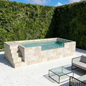 Piscina Flotante Prefabricada de Fibra de Vidrio con Diseño Tailandés, Filtro Natural, para Exteriores, Sobre el Suelo, en Contenedor - Product Image 3