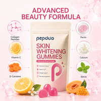 Gummies de beauté au glutathion pour éclaircir la peau, soutien antioxydant, complément à base de plantes avec vitamines C, E et collagène