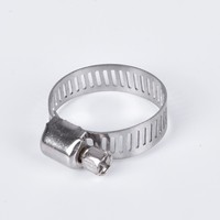 Collier de serrage en acier inoxydable de type américain, 18-32mm