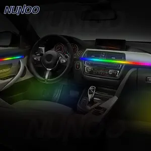 Best universal ambient lighting kit rgb interior glow 12V 6W led 18 in 1 led car ambient light for car dashboard