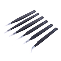 Jeu de pinces d'extension de cils en acier inoxydable personnalisées OEM