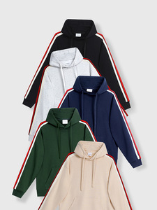 เสื้อฮู้ดผู้ชายไซส์ใหญ่พิเศษ380ก. เสื้อมีฮู้ดปักลายแบบเรียบสำหรับใส่เล่นกีฬาฤดูใบไม้ร่วง - Product Image 3