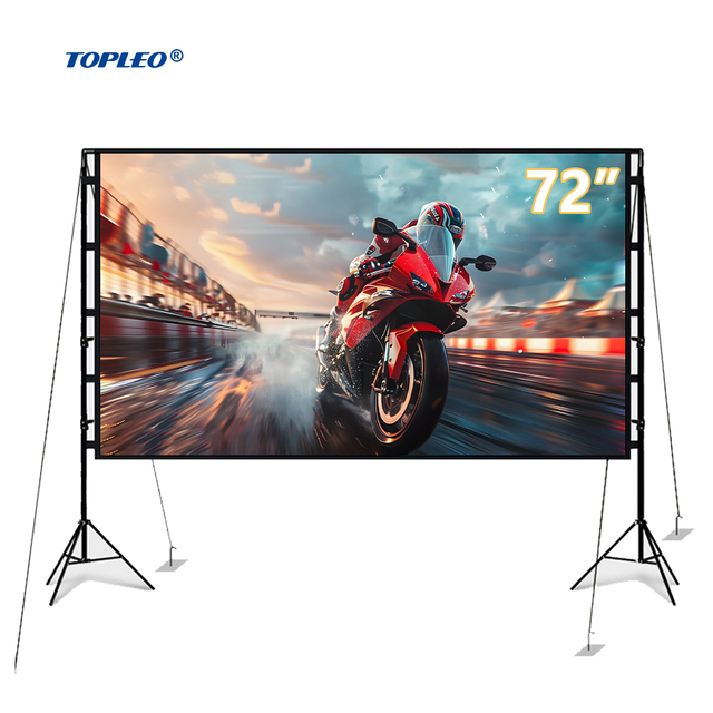Topleo ALR Anti Projector Screen Wall Mounted Fabric Floor Rising Portable Home Theater Outdoor Inflatable Projector Screen