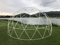 Tente géodésique de camping transparente imperméable pour 6 à 8 personnes, petite tente en plastique transparent PVC, igloo de jardin, tentes en vente