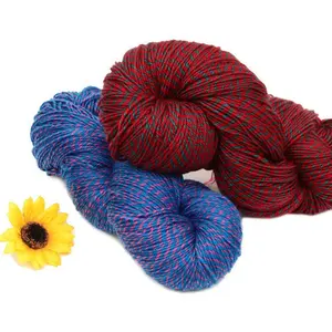 Fancy 10s 2 blended ab yarn double color 100 acrylic yarn