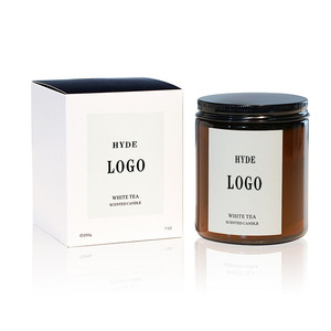 Pot de <span class=keywords><strong>bougie</strong></span> en <span class=keywords><strong>verre</strong></span> parfumé avec couvercle en bois, vente en gros - Product Image 2