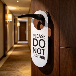 Panneau de porte personnalisé imprimé en gros pour la signalisation de chambre occupée, idéal pour l'hôtellerie de luxe, les complexes hôteliers, les spas et la promotion publicitaire des chambres d'hôtes. - Product Image 4