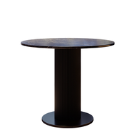 Moderne minimalistische eettafel- en stoelenset van massief hout voor luxe hotels, restaurants, milieuvriendelijk, duurzaam, geschikt voor commercieel gebruik