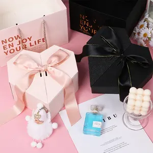 Высококачественная премиальная фирменная упаковочная бумажная коробка для свадебных сувениров, креативная подарочная коробка в форме сердца