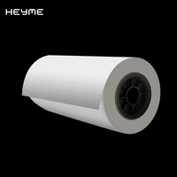 Rollo de Película de Transferencia Térmica DTF de PET de Alta Temperatura de 75UM, 30cm/33cm X 100m, de Una o Dos Caras, Suministrado por Fábrica, para Ropa Digital