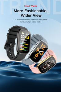 TFT Full screen touch può collegare orologio da 1.47 pollici supporto 24 ore continuo di monitoraggio della frequenza cardiaca smartwatch' - Product Image 3