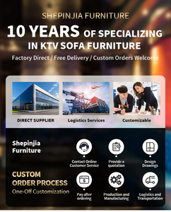 Moderno Night Club divano <span class=keywords><strong>VIP</strong></span> Black Lounge Nightclub mobili da Bar modulare Hotel Lounge Booth Led KTV Bar divano - Product Image 5