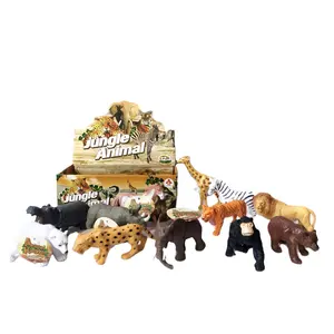 12 Jenis Campuran Hutan Hewan Model Plastik Lion Mainan