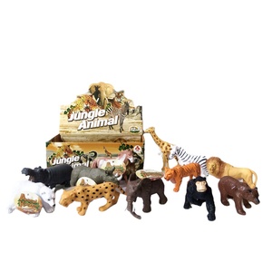 12 Tipos de Animales de la Selva en Miniatura, Modelo de León de Plástico - Product Image 1